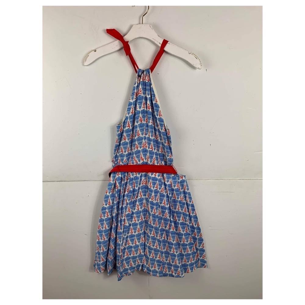 Anthropologie Eva Franco Mini Blue Halter Dress - Picture 2 of 2